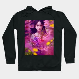 Lily Collins Amongst Flowers 2 Hoodie